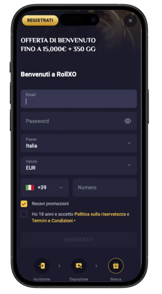 RollXO Casino app